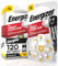 120 Batterie Acustiche Energizer per Apparecchi Acustici Auricolari Misura 10 Giallo con Tecnologia PowerSeal - 15 Blister da 8 Pile