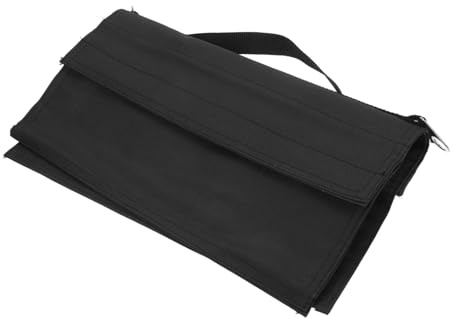 Fotostativ Sandsack aus Oxford, Schwarz, Wiederverwendbar | Licht und Hintergrundständer, Tragbar, Stabilisiert Aufbauten bei Wind, Indoor, Studio
