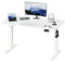 JUMMICO HöHenverstellbarer Schreibtisch Standing Desk Elektrischer Schreibtisch Höhenverstellbar mit Memory-Funktion 120 x 60 cm,Weiß