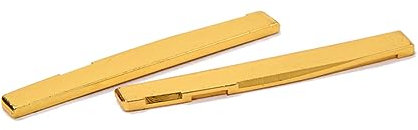 HONITANO 2stücke Gitarrenbrücke Sattel Aus Messing Goldbeschichtet Zubehör Für Akustikgitarre Klangverbesserung Und Stabilität Hochwertige Ersatzteile Für Folk-gitarre