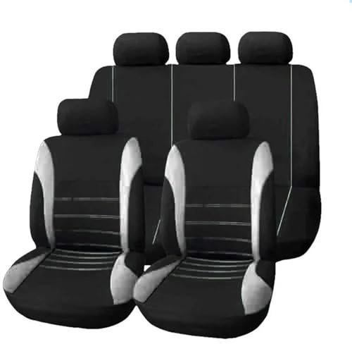 Komplettset Autositzschoner Für Jeep Für Wrangler Für JK/JL/TJ/YJ 1987-2021 Sitzbezüge Wasserdicht Auto Protector Accessories(Grey)