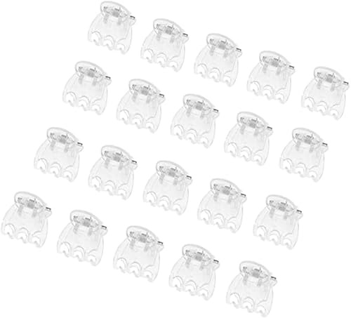 Transparente Orchideen-Clips für Pflanzen, Blumenstütze, Fixierer für Garten, Ranken, Stängel, Pflanzen,Kletterverschluss,Pflanzenclips zur Unterstützung,Orchideen-Clips für Pflanzen, Stützstruktur,20