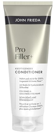John Frieda PROfiller+ Conditioner – Inhalt: 250ml – Haartyp: feines & geschwächtes Haar – Geeignet für farbbehandeltes Haar