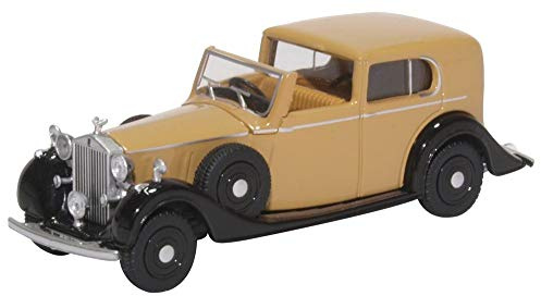 Oxford Diecast 1:76 Rolls Royce Phantom III Fawn/Black Collectable model 76RRP3002