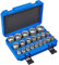 TecTake Juego de llaves tubulares dentados exterior/interior 1/2 | Acero al cromo-vanadio | Maletín consistente incluido -varias cantidades- (Tipo 2 | 21 pz. | No. 402695)
