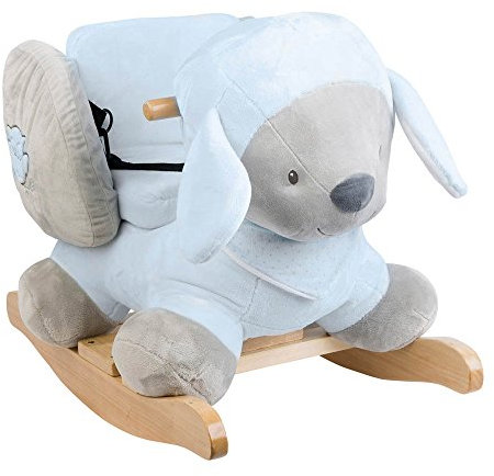 Nattou Schaukeltier Schaf Sam, 10 - 36 Monate, 60 x 39 x 50 cm, Blau/Grau