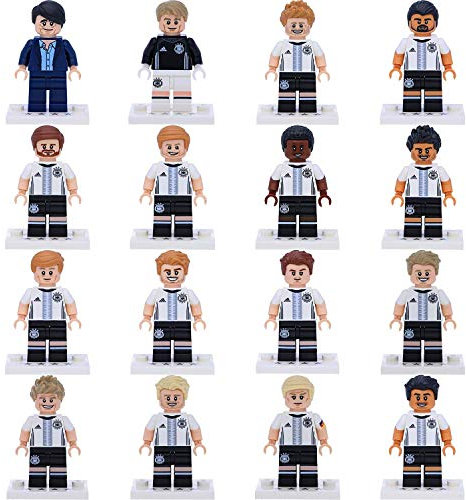 Lego® 71014 Fussball Minifiguren - DFB Die Mannschaft 2016 - Kompletter Lego® Figuren Satz Set mit 16 verschiedenen Figuren der Deutschen Fußballnationalmannschaft - Ideal für Sammler