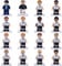 Lego® 71014 Fussball Minifiguren - DFB Die Mannschaft 2016 - Kompletter Lego® Figuren Satz Set mit 16 verschiedenen Figuren der Deutschen Fußballnationalmannschaft - Ideal für Sammler