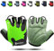 KONVINIT Fahrradhandschuhe Herren Sommer Halbfinger MTB Handschuhe,Radhandschuhe für Mountainbike/Rennrad,Fahrrad Handschuhe Freizeit Herren und Damen,Green XL