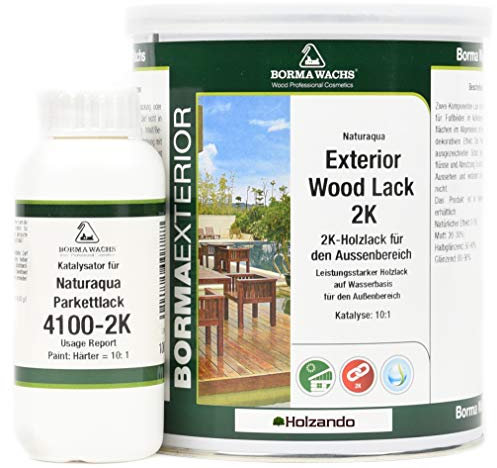 2K Holzlack auf wasserbasis für den Aussenbereich (Natureffekt 0-5)
