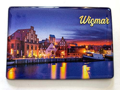 Hansestadt Wismar Souvenir-Kühlschrankmagnet Fridge Magnet 111107 Reiseandenken-Ostsee