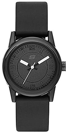 SKECHERS Damen Analog Quartz Uhr mit Silicone Armband SR6028