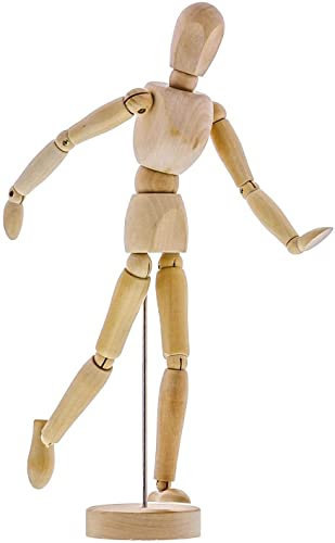 Art Mannequin,Gliederpuppe, 30,5cm Modellpuppe Holzpuppe zum Zeichnen , Malen, Kunst