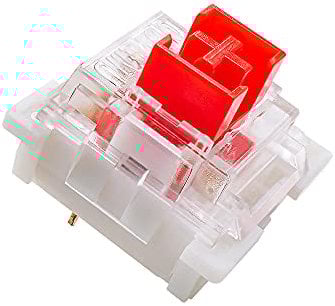 GranVela OUTEMU Low Profile Red Switches 3 Pin Thiner Key switches Pack 20 - Gateron& Cherry MX Equivalent DIY Replaceable Switches for Mechanical Gaming Keyboard
