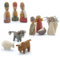 Én Gry & Sif Krippenfiguren aus Filz | Heilige DREI Könige, Engel, Jesus, Maria, Josef, Esel, Schaf, Ochse | Handmade, Fairtrade, Kinderzimmerdeko, Weihnachtskrippe