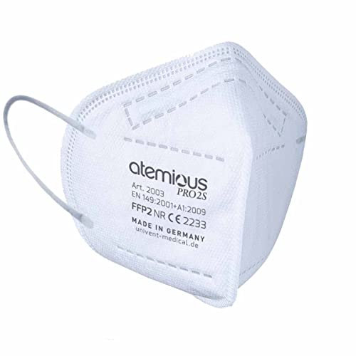 atemious PRO 2S, 100 x FFP2 Maske lose im Beutel im Karton verpackt EN 149:2001+A1:2009 CE 2233 (Herstellernummer: 2003)