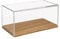 HMF 46873 Acryl Vitrine / Schaukasten mit Holzsockel für Modellautos | 30 x 15 x 14 cm | Transparent