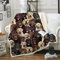 Kuscheldecke Flauschig Baby Brauner Labrador, Weiche Flanell Fleecedecke Plüsch Decke für Kinder Haustier, Warm Sofadecke Wohndecke Couchdecke Wolldecke Tagesdecke - 75x100 cm