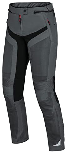 IXS Trigonis-Air Damen Motorrad Textilhose, dunkelgrau/schwarz, L
