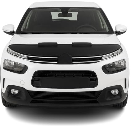 OMAC Haubenbra Steinschlagschutz kompatibel mit Citroen C4 Cactus 2014-2018 Schwarz Halb