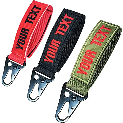 misscase Taktischer Schlüsselanhänger, Taktische Molle Clip Schnalle, Gürtel Schlüsselanhänger Halter Karabiner Aufhänger Molle-Gurtband für Outdoor Wandern Klettern Camping (Eagle Buckle)