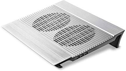 Laptop Cooler 2.5mm Pure Aluminum Panel Double 140mm Fan Support Notebook 3 USB Interface Aluminum Notebook Cooler Computer Cooling Fan Base Bracket Pad
