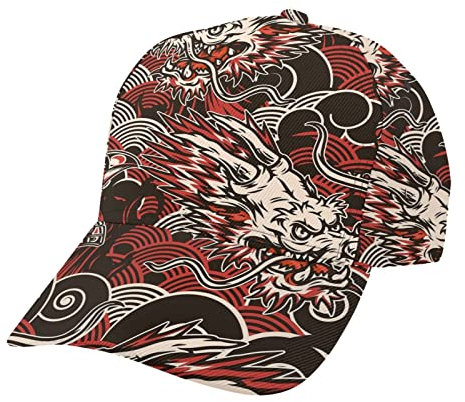 SJOAOAA Baseball Cap Einstellbare Sport Weiß Fuchs Kopf Maske Papa Kappen Trucker Hüte Einstellbare Papa Hut Sonnenhut für Männer Frauen, Vintage Japanisch, One size