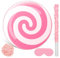 Aoriher Süßigkeiten Party Pinatas Süßigkeitenland Pinata mit Stab Augenbinde Rosa Süßer Lutscher Süßigkeitenland Pinata für Mädchen Süßigkeiten Thema Babyparty Geburtstag Deko (Wirbel Süßigkeit)