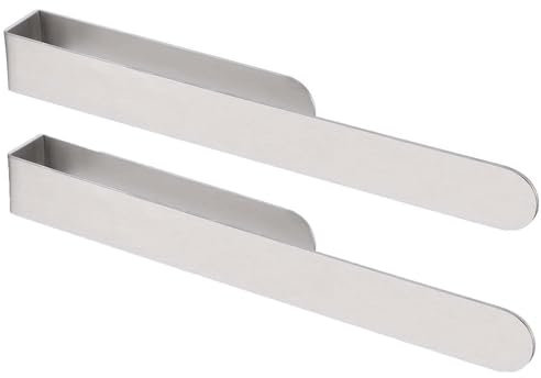 2PACK Handtuch Rack, 14 Zoll klebender Handtuch Bar Stick auf Handtuch Ring für Badezimmer Wand Küche Edelstahl gebürstet Splitter