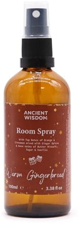 Weihnachtsduft Spray - für Zuhause und Kissen - 100 ml (Ingwer-Keks)
