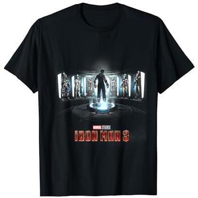 Marvel Studios Iron Man 3 Poster T-Shirt