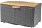 KARL HAUSMANN Bambus Brotkasten mit Grau Deckel - 35x25x15,5 cm - Brotbox Küche- Bread Box - Brotkästen holz - Brotkorb metall - Brot Aufbewahrung - Brot Frischhaltebox - Breadbox Container