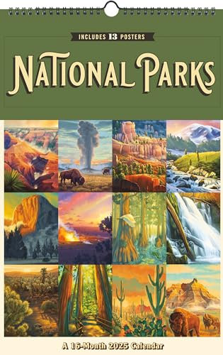 2025 National Parks by Lantern Press Oversized Poster Calendar
