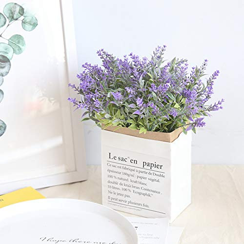 TianWlio Künstliche Blumen Natürlich und Schöne Deko 15 Köpfe Künstliche Blumen Lavendel Gefälschte Brautstrauß Hochzeit Party Home Decor Künstlich FakeBlumen Künstlich Artificial (Purple, One Size)