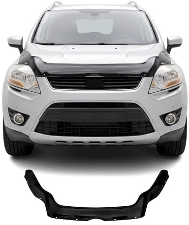 OMAC Motorhaube Deflektor für Ford Kuga I 2008-2012 Schwarz Acrylic