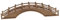 CORHAD Miniatur Holz Brücke Garten Ornament Bonsai Decor Szene Mini Arc Brücke