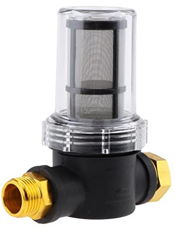 Filtro dell'acqua per tubo da giardino in acciaio inossidabile per pompa idropulitrice, filtro a rete con filettatura da 3/4 per lavaggio auto, irrigazione del prato e acqua domestica, come descritto,