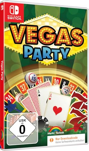 Vegas Party - 10 Casino Spiele in einen Paket Roulette, Black Jack, Texas Hold 'em, Baccarat, Bingo etc. für Switch