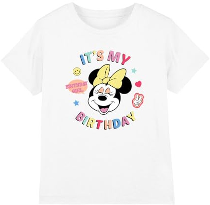 Minnie Girl's Mouse It's My Birthday Girls T Shirt T-Shirt