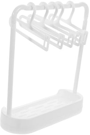 ERINGOGO 6 TLG Praktische Wäschebügel Für Puppenkleidung Mit Multifunktionsgestell Und Tragbarer Wäscheleine Für Reisen Und Die Wäscheorganisation