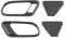 Auto Interieur Abdeckung Echte Weiche Carbon-Faser-Innenseite RHD LHD Auto-Türgriff-Panel Schmücken Aufkleber Für VW Für Scirocco 2009 2010 2011 2012 2013 2014 2015 2016 Auto Interieur Panel(Left Hand