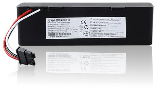 Batteria sostitutiva da 3400 mAh per Xiaomi Mop 2S/ Mop Pro/Mop P, batteria agli ioni di litio da 14,4 V STYTJ02YM Batteria per robot aspirapolvere