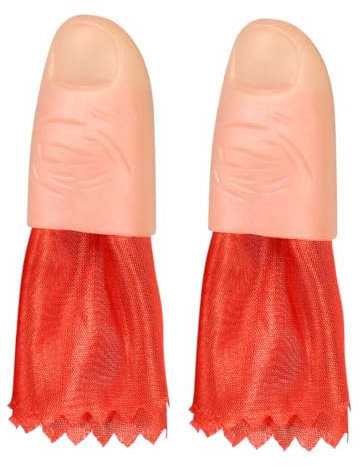 BESTonZON Kreativen Zaubertrick-Requisiten Mit Seidentüchern Und Fingerhülsen Verschwommenen Effekt Für Nahauftritte Und Magische Illusionen