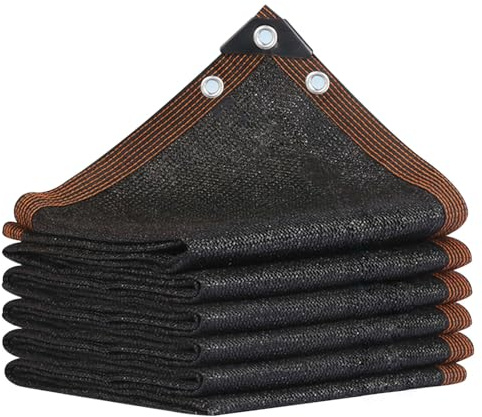 Red de Sombra Exterior, Malla Sombra Toldos con Ojales Resistente a los Rayos UV Negro 95% 3x5M Tela de sombreo para Jardín Balcon Patio Flores Plantas Techados Gallinero