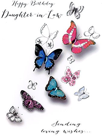 Daughter-In-Law Birthday Embellished Greeting Card Joie De Vivre Range Cards