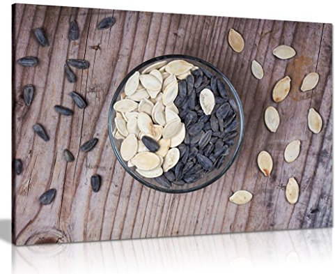 Kunstdruck auf Leinwand, Motiv: Ying Yang Samen, 30,5 x 20,3 cm