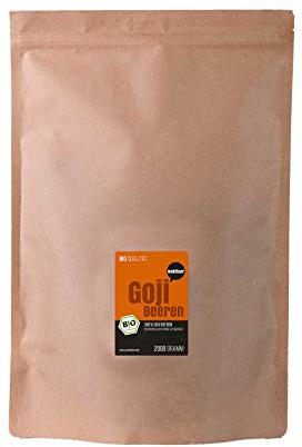 Wohltuer Bio Goji Beeren | Glutenfrei, Cholesterinfrei, Nährstoffreich | Vegetarisch und Vegan | vielseitiges Lebensmittel in geprüfter Bio-Qualität (2000g)