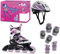 FILA Skates 010619155 J-ONE Combo G 3 Set Inline Skate Kid BK/WT/MAG Größe L 36-40