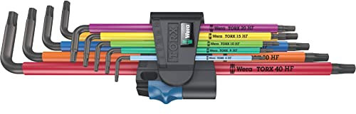 Wera 967/9 TX XL Innen-TORX Winkelschraubendreher-Set T 8, T 9, T 10, T 15, T 20, T 25, T 27, T 30,