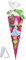 alles-meine.de GmbH stabile Spitze - aus Kunststoff - verschiedenes Zubehör frei wählbar - passend für Bastelset 3-D Schultüte - Prinzessin - 85 cm 6 - eckig - Zuckertüte zum sel..